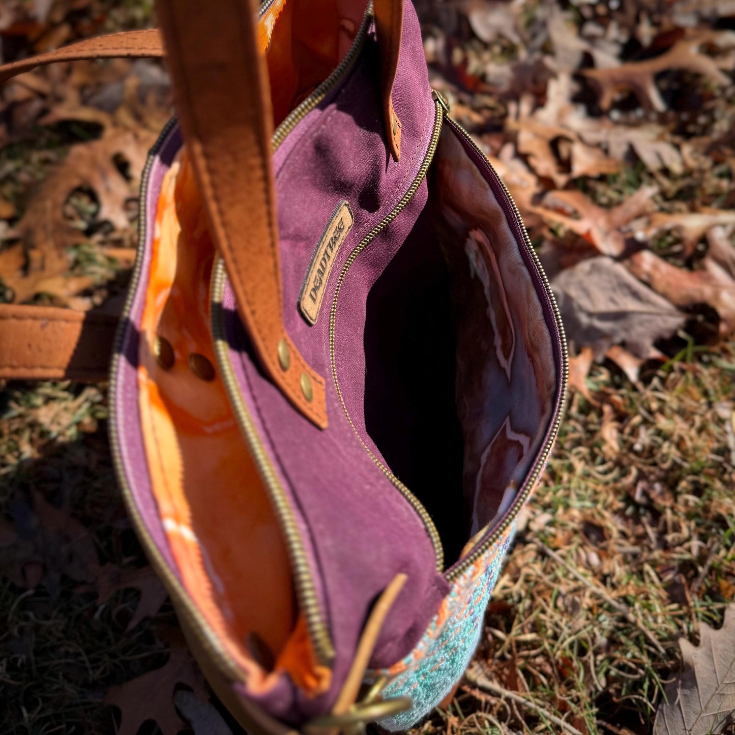 Maroon Handwoven Tote Bag