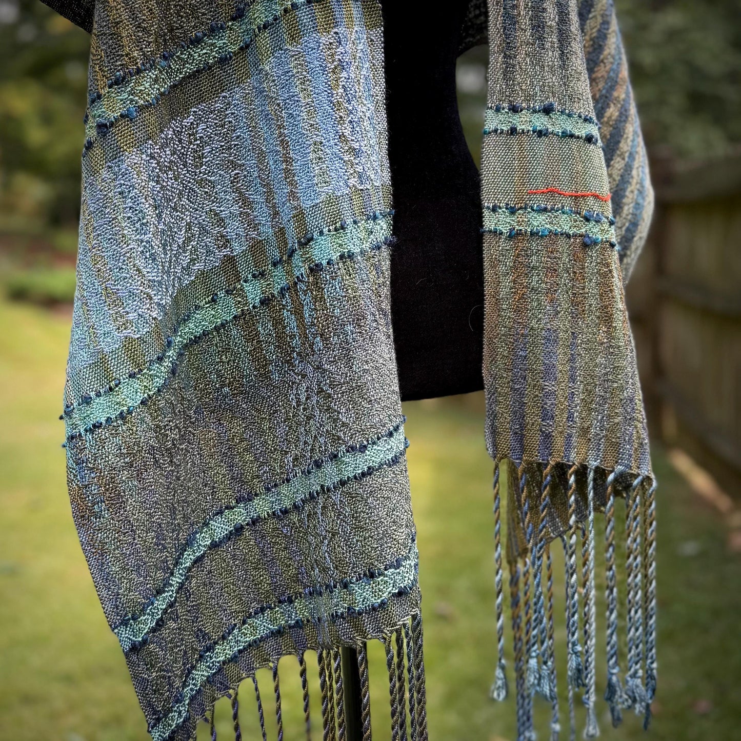 Between the Pines Handwoven Scarf