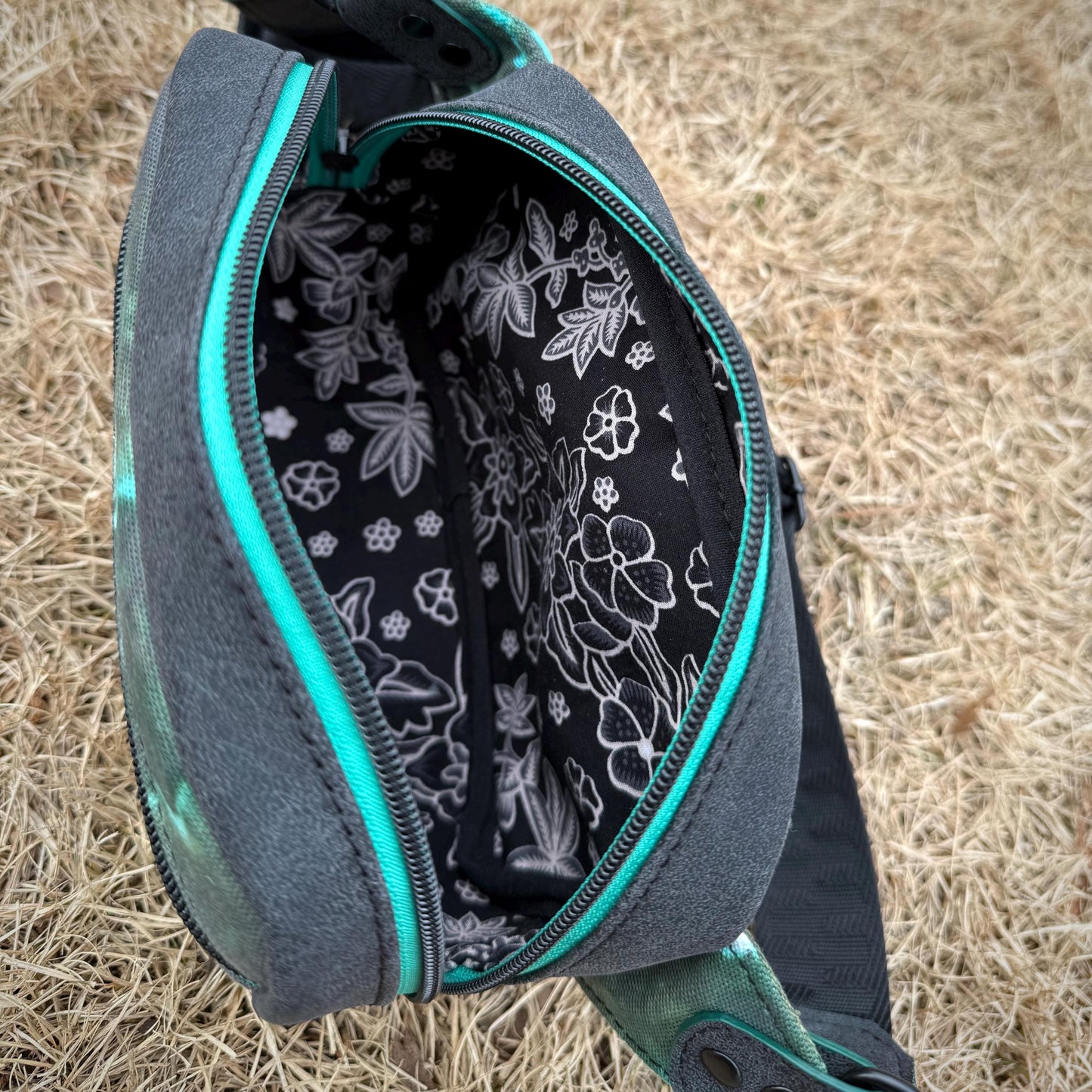 Black & Teal Geode Bag
