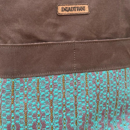Teal & Brown Handwoven Crossbody