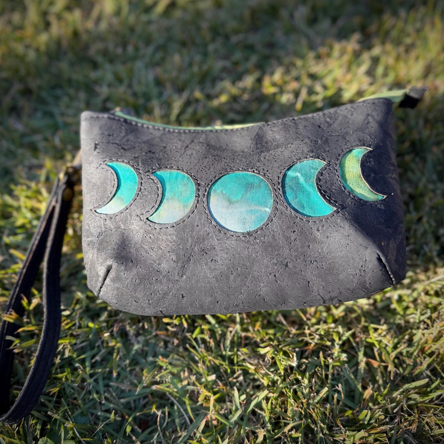 Moonphase Cork Wristlet