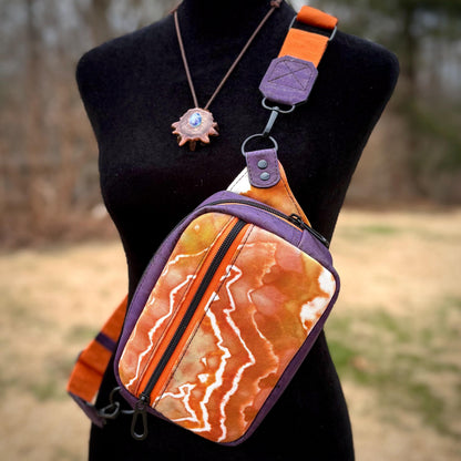 Orange & Purple Belt Bag