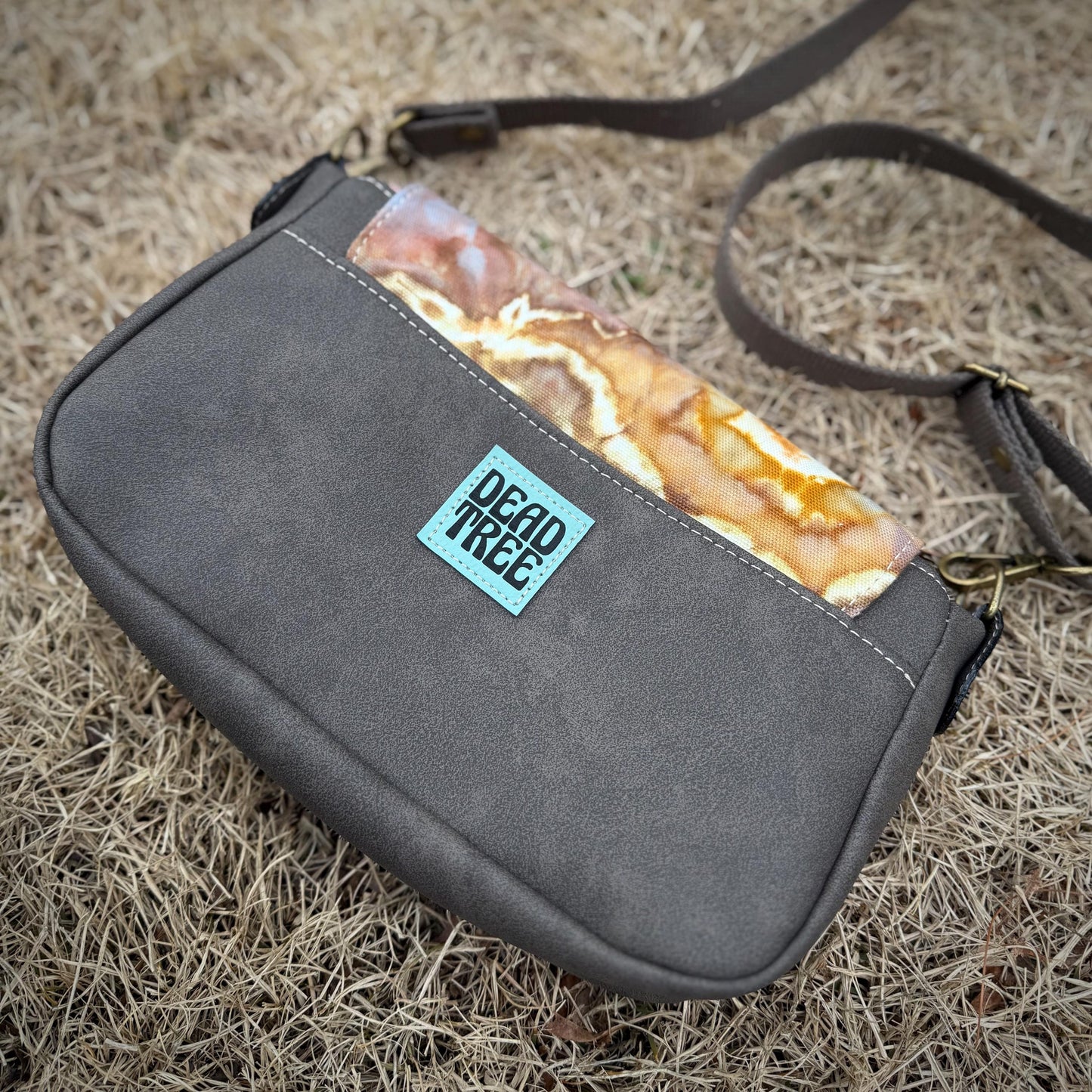 Brown Fern Crossbody Bag