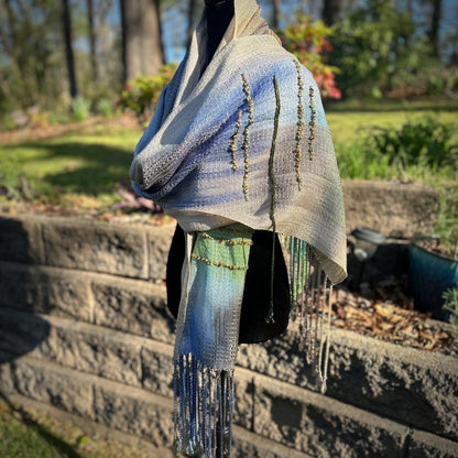 Pale Wind Handwoven Scarf