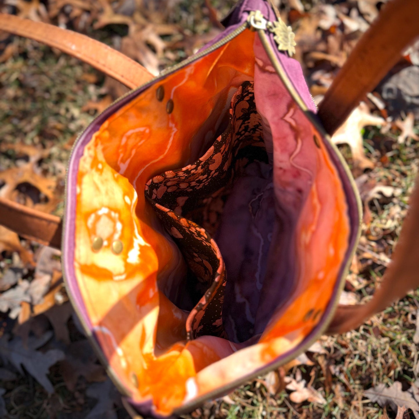 Maroon Handwoven Tote Bag