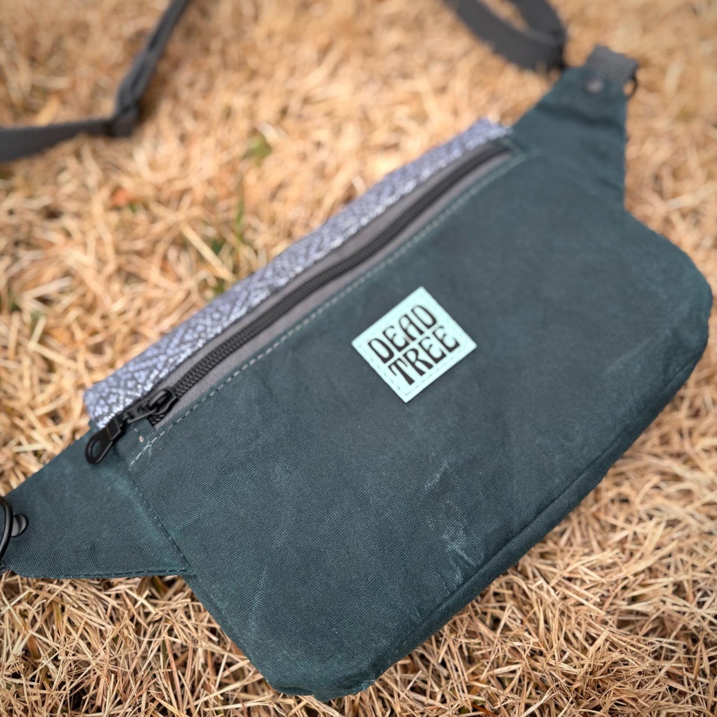 Deep Teal Handwoven Belt Bag