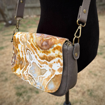 Brown Fern Crossbody Bag