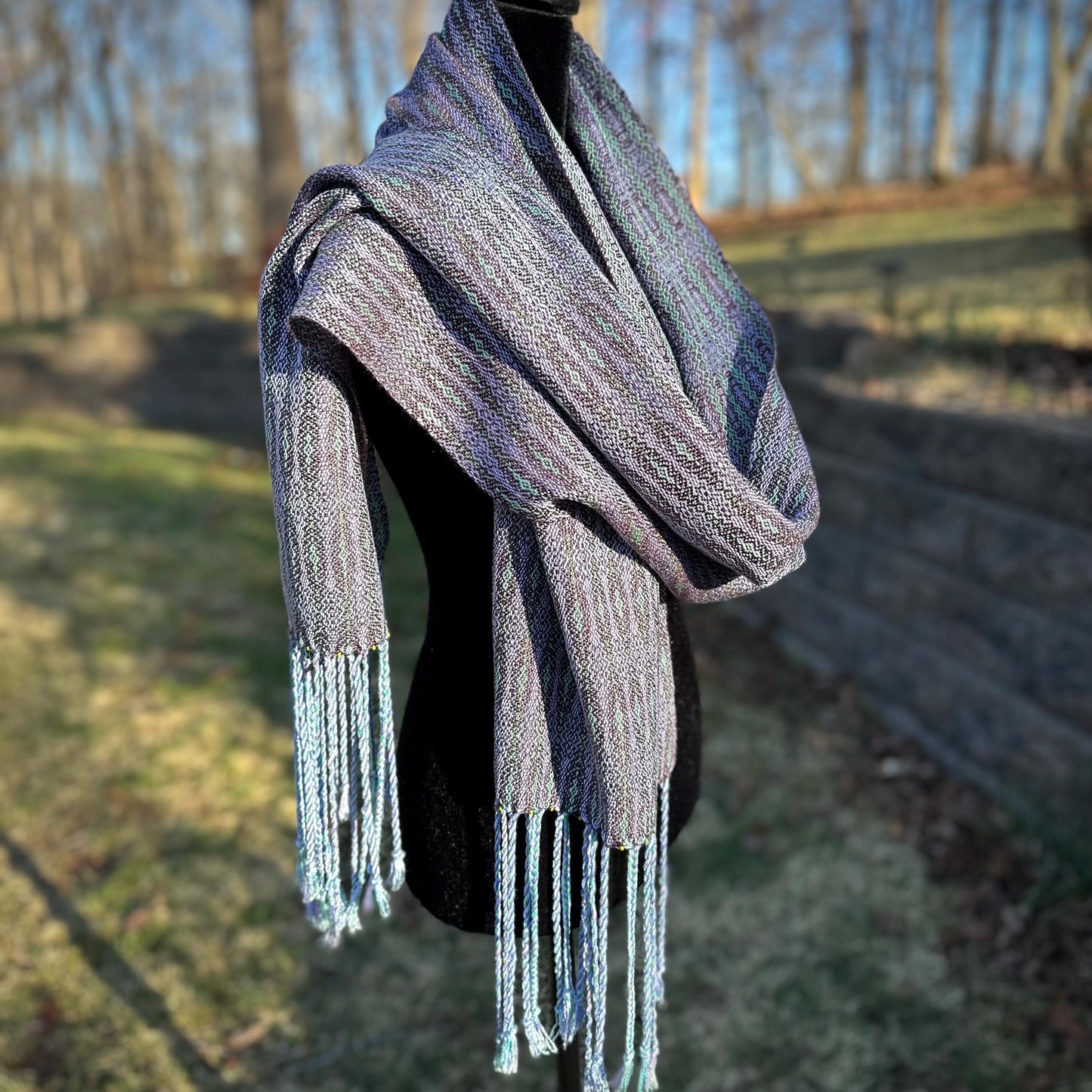 Lavender Fields Handwoven Scarf