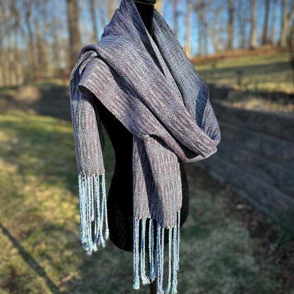 Lavender Fields Handwoven Scarf