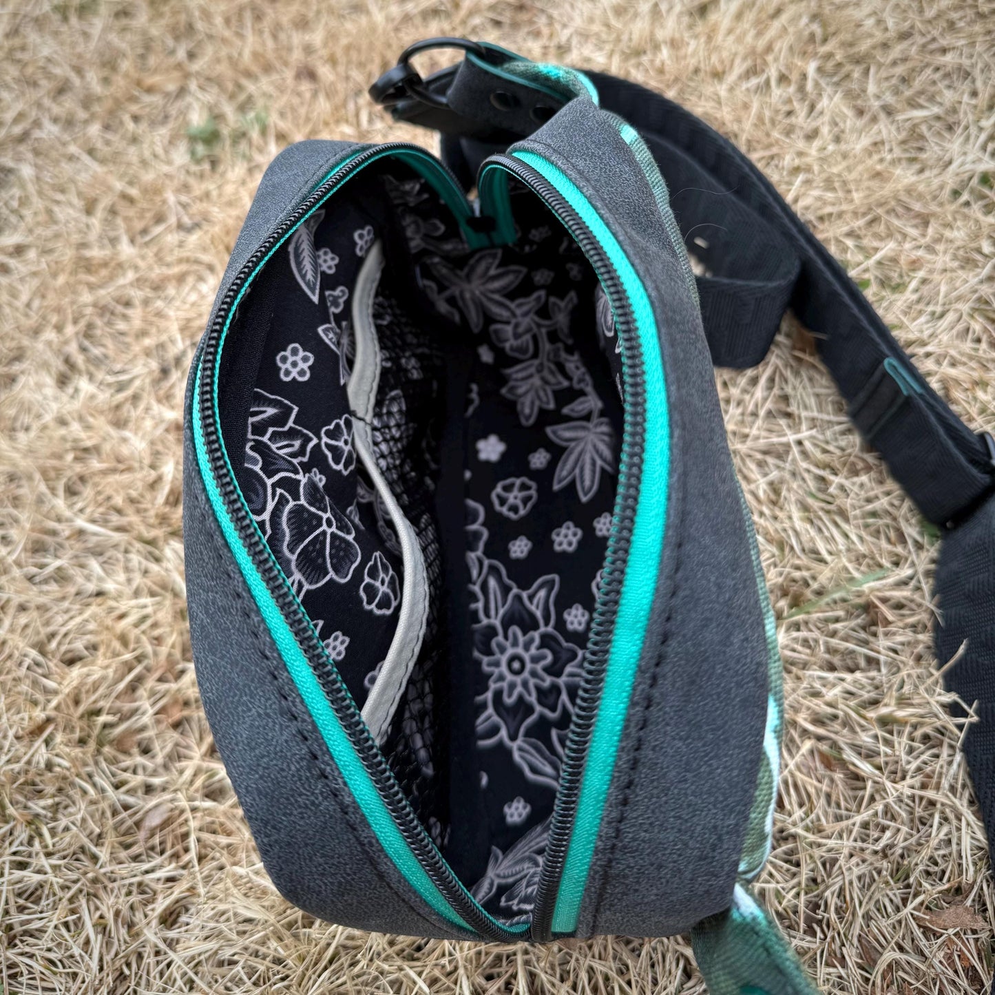 Black & Teal Geode Bag