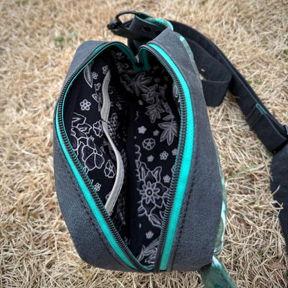 Black & Teal Geode Bag