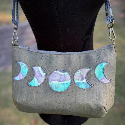 Moonphase Olive Crossbody Bag