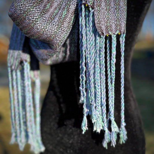 Lavender Fields Handwoven Scarf