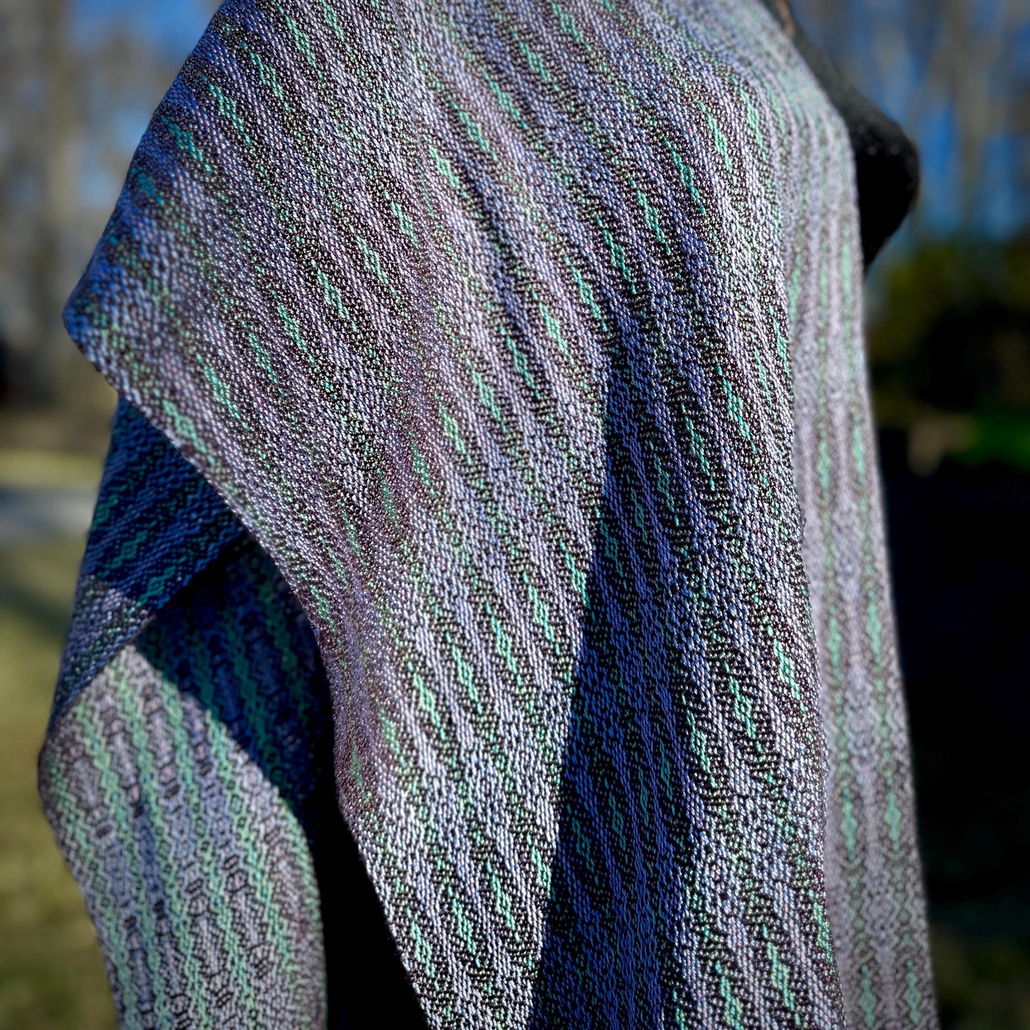 Lavender Fields Handwoven Scarf