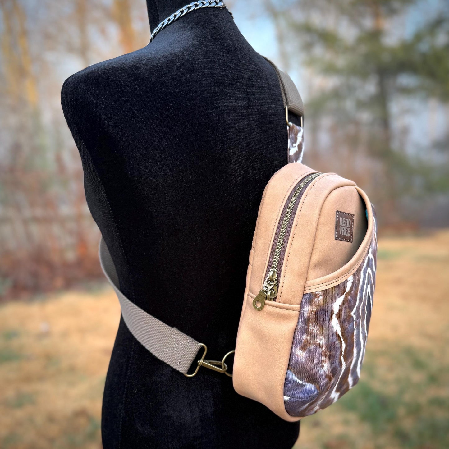 Black Geode Sling bag