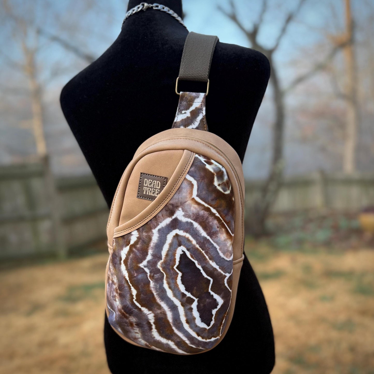 Black Geode Sling bag