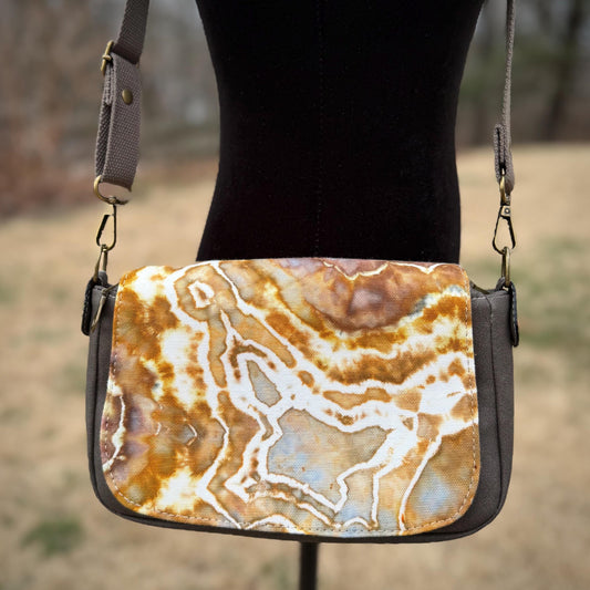 Brown Fern Crossbody Bag