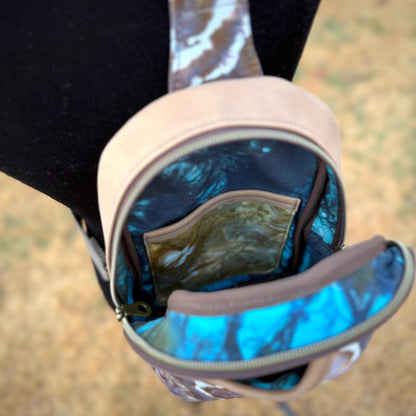 Black Geode Sling bag
