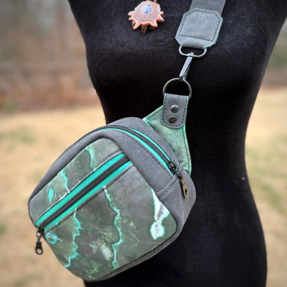 Black & Teal Geode Bag