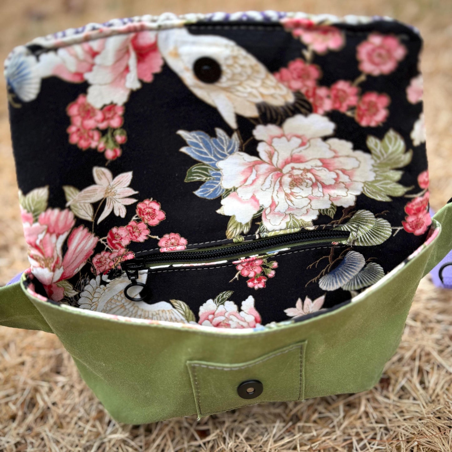Spring Green Handwoven Belt Bag