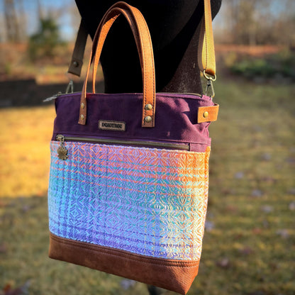 Maroon Handwoven Tote Bag
