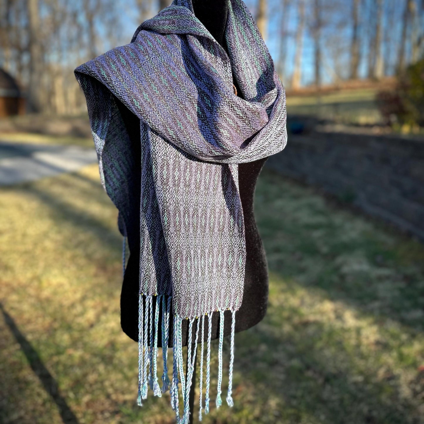 Lavender Fields Handwoven Scarf