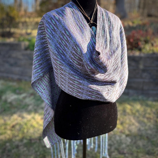 Lavender Fields Handwoven Scarf