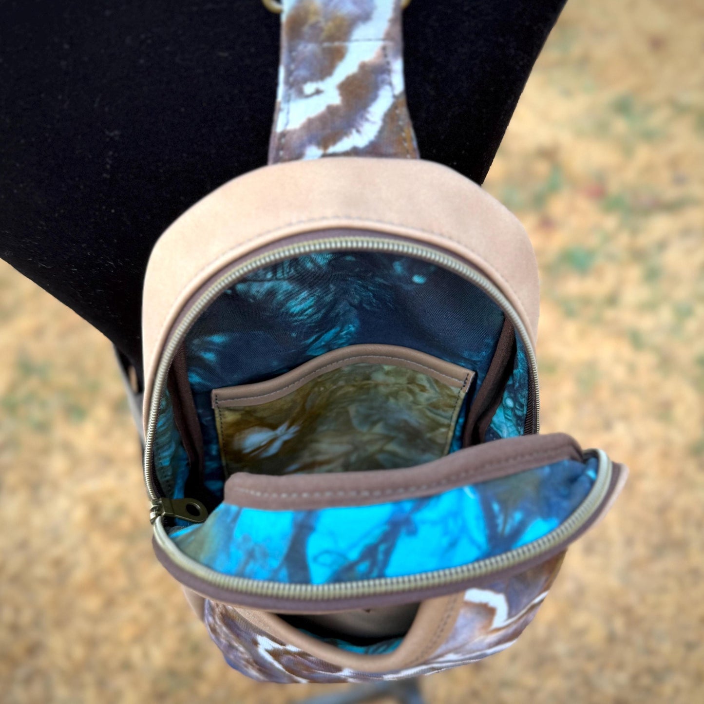 Black Geode Sling bag