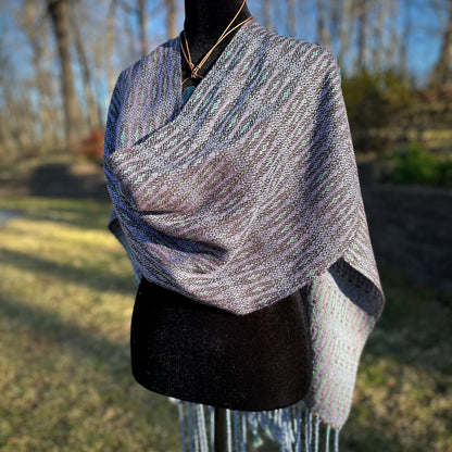 Lavender Fields Handwoven Scarf