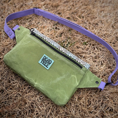 Spring Green Handwoven Belt Bag