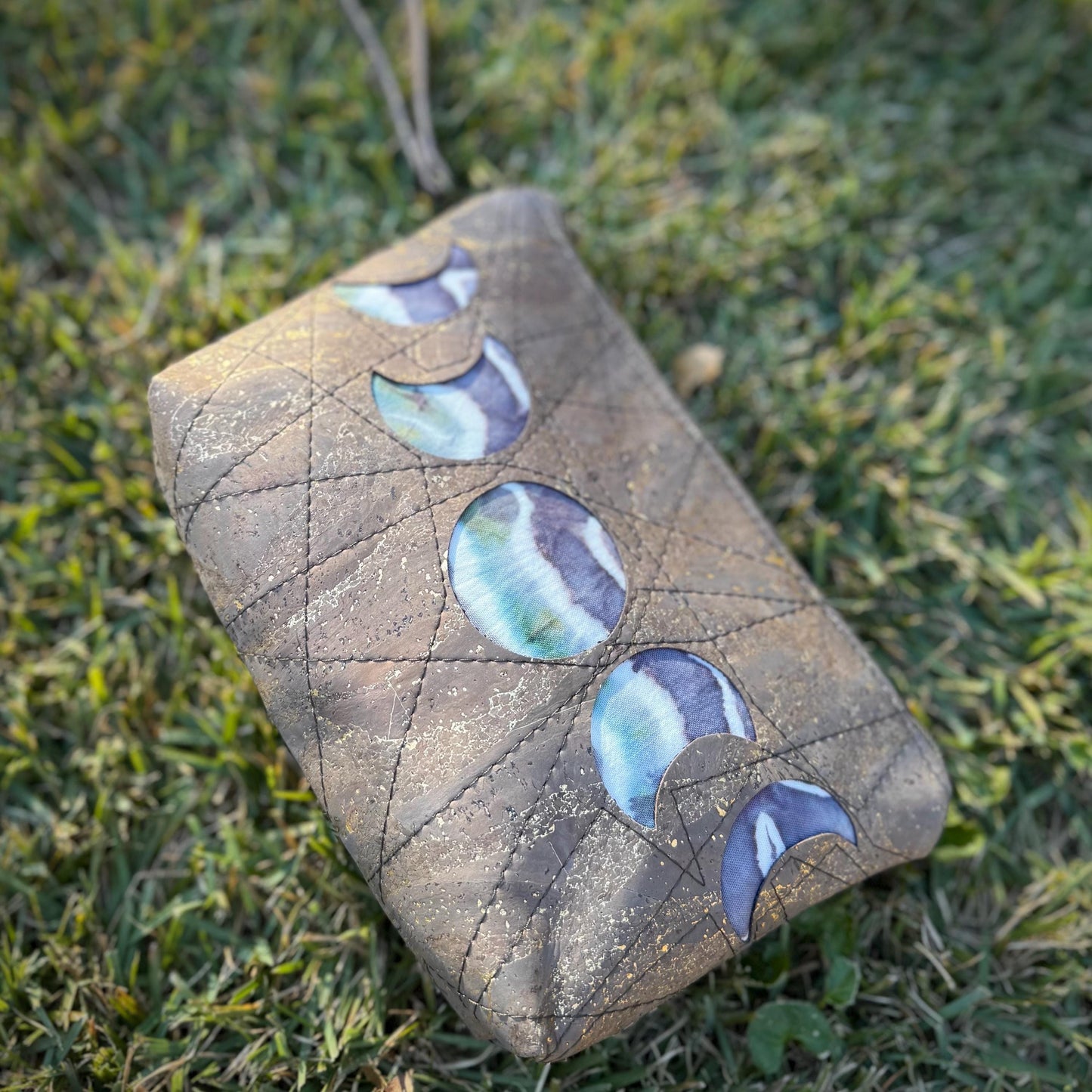Moonphase Cork Wristlet