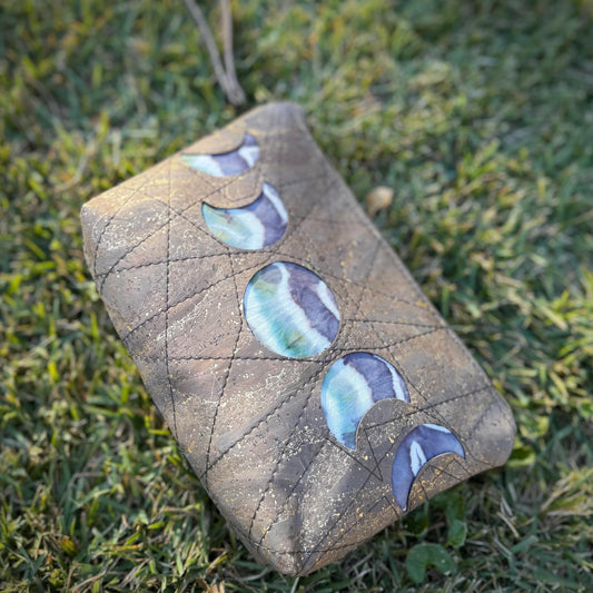Moonphase Cork Wristlet
