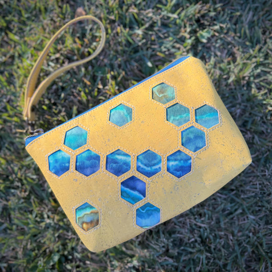 Honeycomb Cork Wristlet