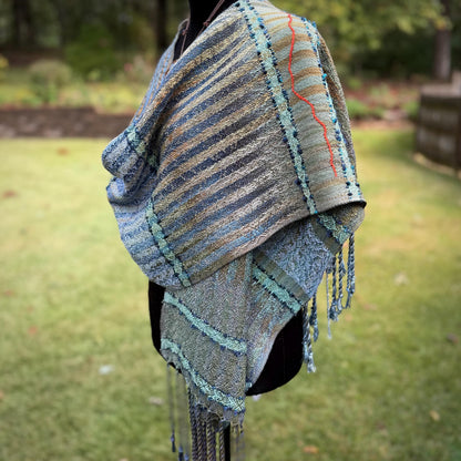 Between the Pines Handwoven Scarf