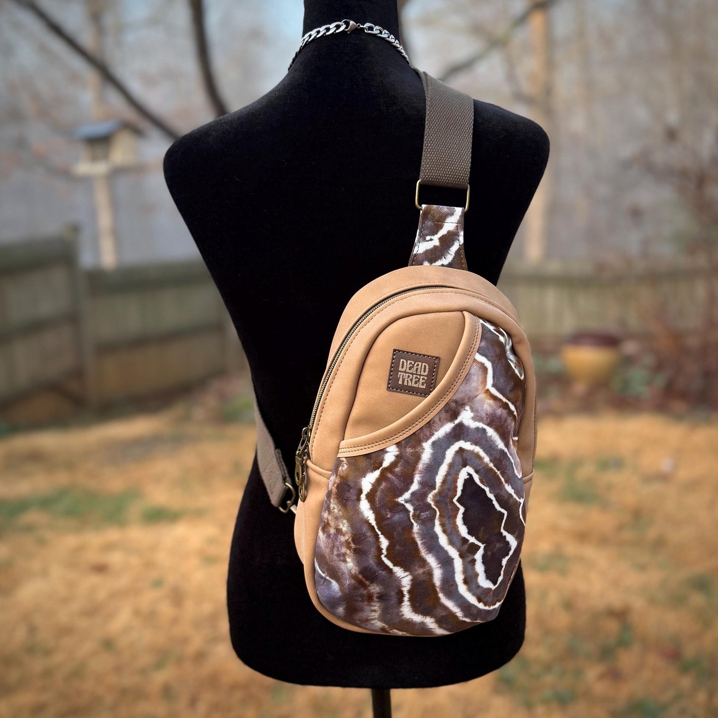 Black Geode Sling bag