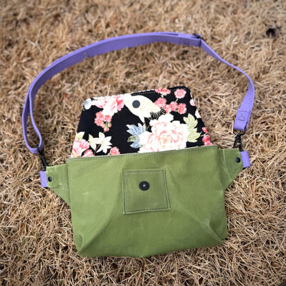 Spring Green Handwoven Belt Bag