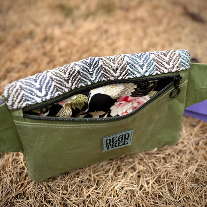 Spring Green Handwoven Belt Bag