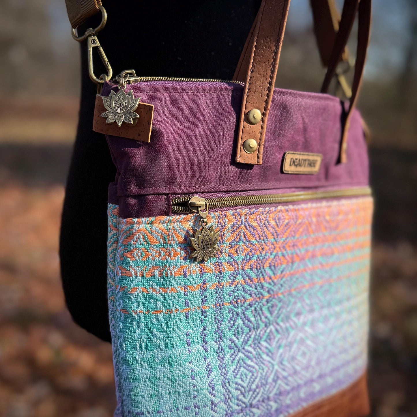 Maroon Handwoven Tote Bag